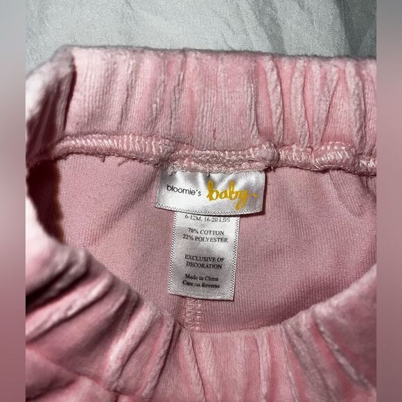 BLOOMIE’S BABY VELOUR OUTFIT 6/12M - Picture 11 of 12